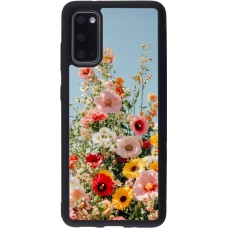 Samsung Galaxy S20 Case Hülle - Silikon schwarz Spring flowers 2026