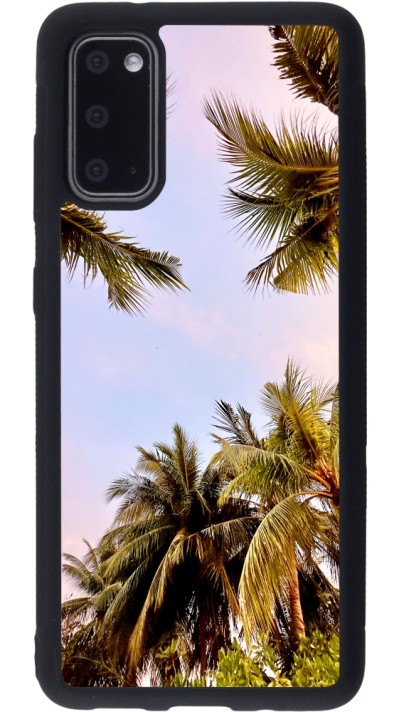 Samsung Galaxy S20 Case Hülle - Silikon schwarz Summer 2023 palm tree vibe