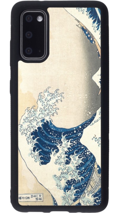Samsung Galaxy S20 Case Hülle - Silikon schwarz Kunstbild - Die große Welle vor Kanagawa - Hokusai