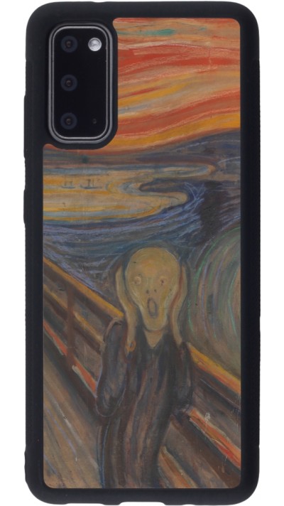 Samsung Galaxy S20 Case Hülle - Silikon schwarz Kunstbild - Der Schrei - Edvard Munch
