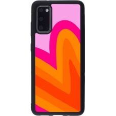 Samsung Galaxy S20 Case Hülle - Silikon schwarz Valentine 2024 heart gradient