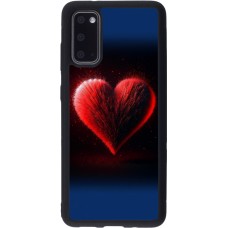 Samsung Galaxy S20 Case Hülle - Silikon schwarz Valentin 2025 rotes Herz