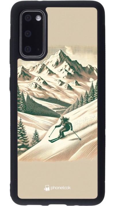 Samsung Galaxy S20 Case Hülle - Silikon schwarz Vintage Skiberg