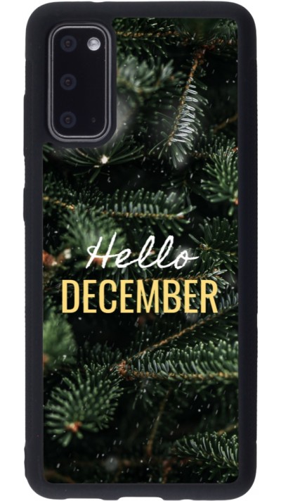 Samsung Galaxy S20 Case Hülle - Silikon schwarz Winter 25 Winter hello december