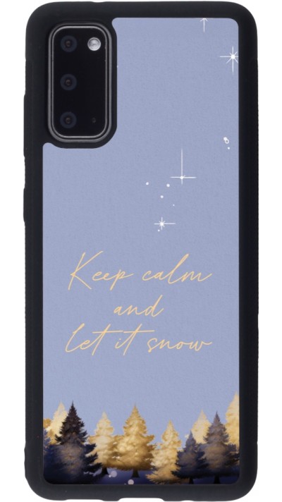 Samsung Galaxy S20 Case Hülle - Silikon schwarz Winter 25 Winter illustration of trees