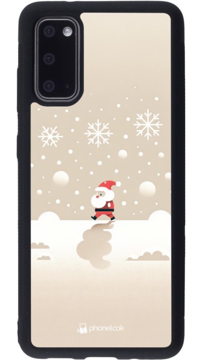 Samsung Galaxy S20 Case Hülle - Silikon schwarz Weihnachten 2023 Minimalistischer Weihnachtsmann