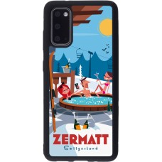 Samsung Galaxy S20 Case Hülle - Silikon schwarz Zermatt Mountain Jacuzzi