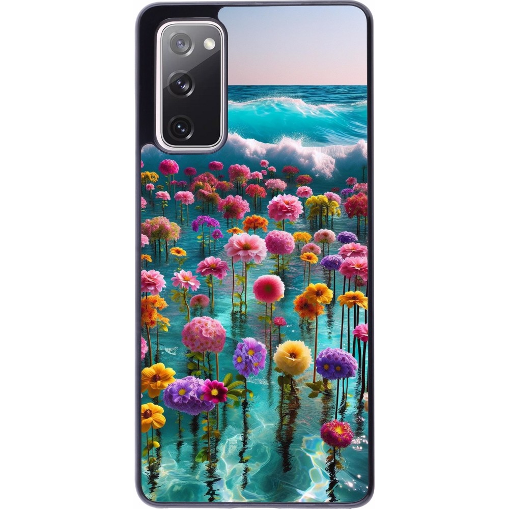 Samsung Galaxy S20 FE 5G Case Hülle - Blumenmeer Wellen