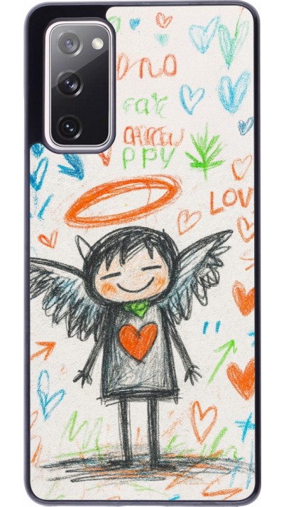Coque Samsung Galaxy S20 FE 5G - Little Angel Sketch Love