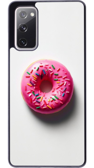 Coque Samsung Galaxy S20 FE 5G - Weißer Hintergrund, pinker Donut