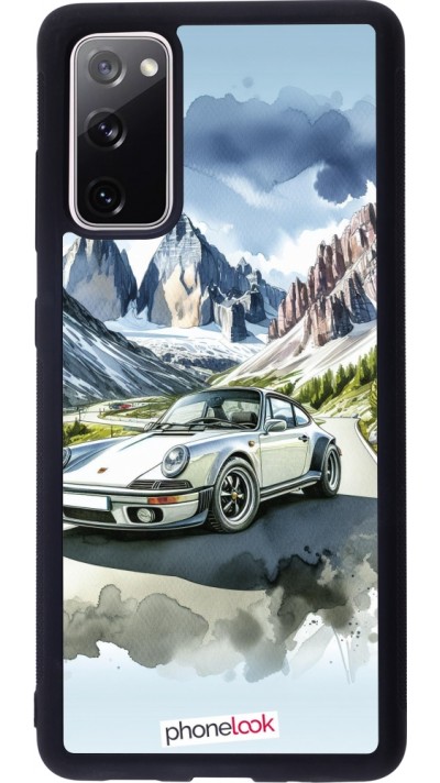 Samsung Galaxy S20 FE 5G Case Hülle - Silikon schwarz Porsche 911 Berg Aquarell