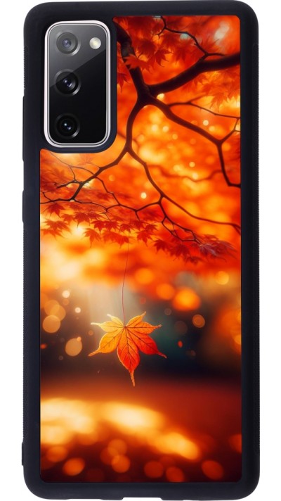 Samsung Galaxy S20 FE 5G Case Hülle - Silikon schwarz Herbst Magisch Orange