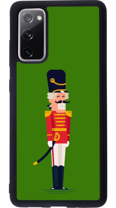 Samsung Galaxy S20 FE 5G Case Hülle - Silikon schwarz Christmas 25 Nutcracker Green