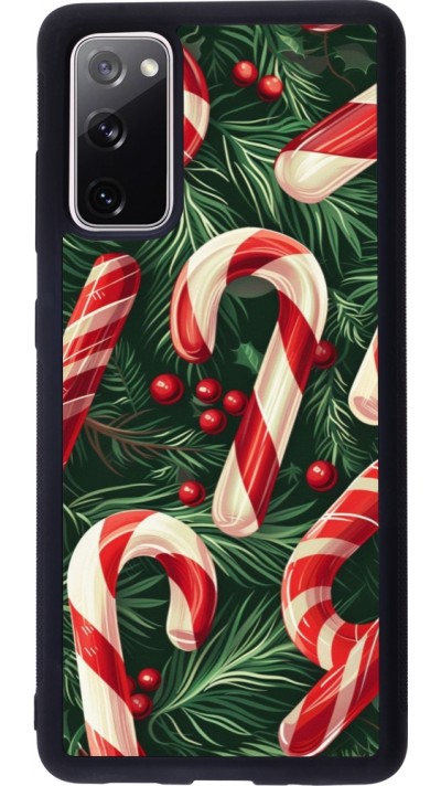Samsung Galaxy S20 FE 5G Case Hülle - Silikon schwarz Christmas 25 Xmas Stick