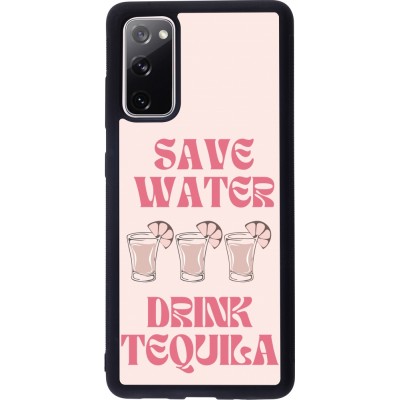 Samsung Galaxy S20 FE 5G Case Hülle - Silikon schwarz Cocktail Save Water Drink Tequila