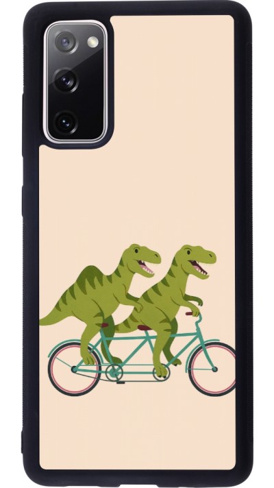 Samsung Galaxy S20 FE 5G Case Hülle - Silikon schwarz Dinosaurs on bikes 2026
