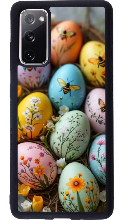 Samsung Galaxy S20 FE 5G Case Hülle - Silikon schwarz Easter 2026 Eggs with bees