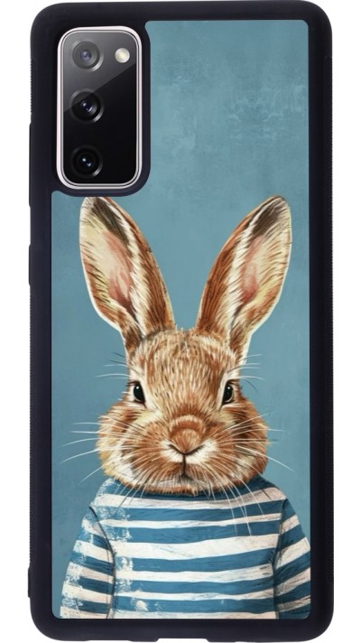 Samsung Galaxy S20 FE 5G Case Hülle - Silikon schwarz Easter 2026 Rabbit navy