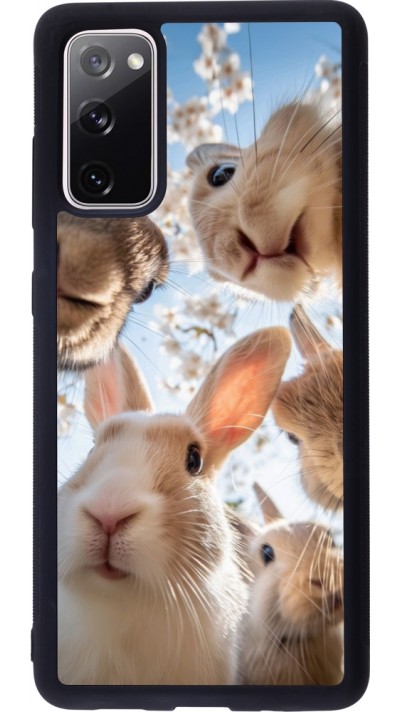 Samsung Galaxy S20 FE 5G Case Hülle - Silikon schwarz Easter 2026 Rabbits