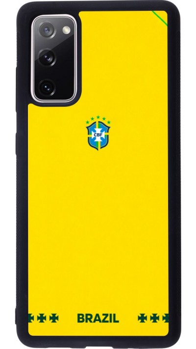 Samsung Galaxy S20 FE 5G Case Hülle - Silikon schwarz Brasilien 2026 personalisierbares Fussballtrikot
