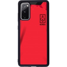 Samsung Galaxy S20 FE 5G Case Hülle - Silikon schwarz Südkorea 2022 personalisierbares Fussballtrikot