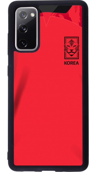 Samsung Galaxy S20 FE 5G Case Hülle - Silikon schwarz Südkorea 2022 personalisierbares Fussballtrikot