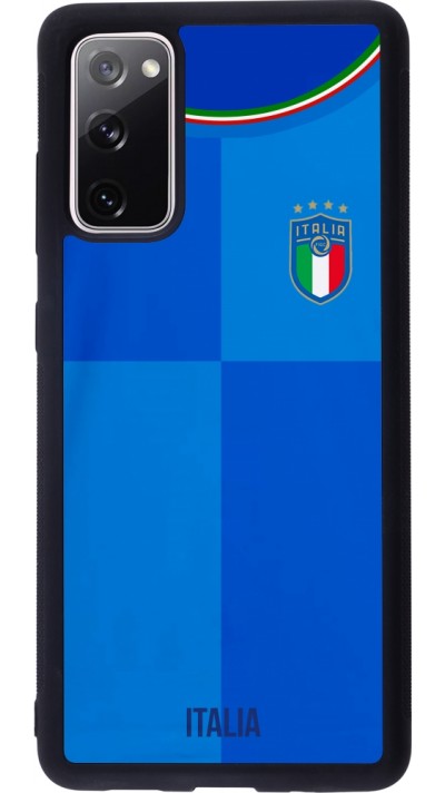 Samsung Galaxy S20 FE 5G Case Hülle - Silikon schwarz Italien 2022 personalisierbares Fußballtrikot