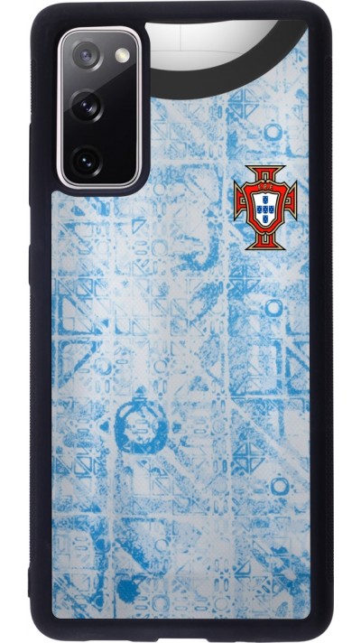 Samsung Galaxy S20 FE 5G Case Hülle - Silikon schwarz Portugal Away personalisierbares Fussballtrikot