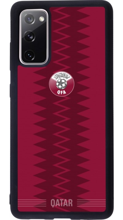 Samsung Galaxy S20 FE 5G Case Hülle - Silikon schwarz Qatar 2026 personalisierbares Fussballtrikot