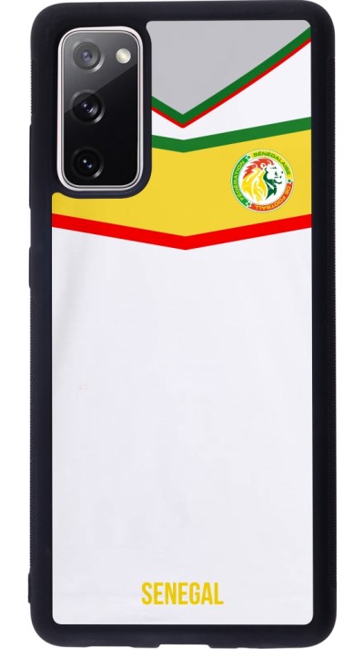 Samsung Galaxy S20 FE 5G Case Hülle - Silikon schwarz Senegal 2022 personalisierbares Fußballtrikot