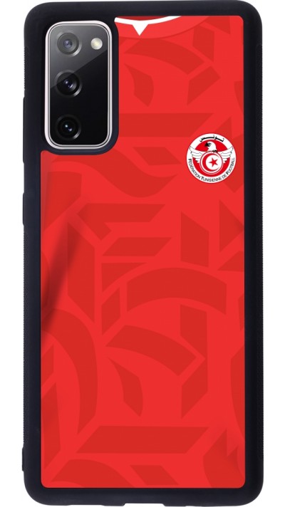 Samsung Galaxy S20 FE 5G Case Hülle - Silikon schwarz Tunesien 2022 personalisierbares Fussballtrikot