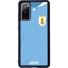 Samsung Galaxy S20 FE 5G Case Hülle - Silikon schwarz Uruguay 2022 personalisierbares Fussballtrikot