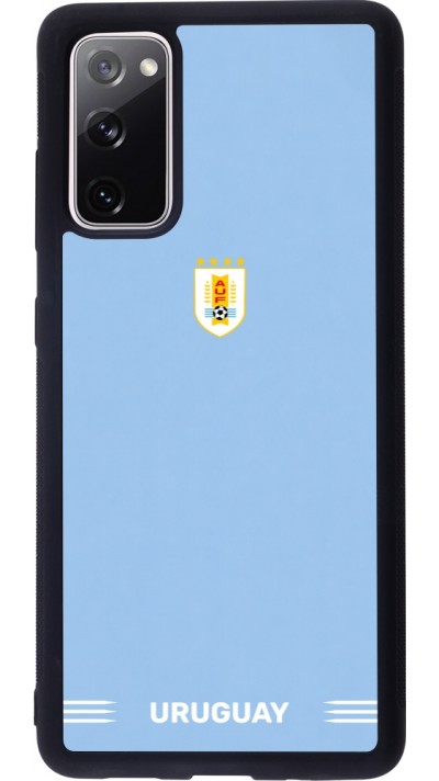 Samsung Galaxy S20 FE 5G Case Hülle - Silikon schwarz Uruguay 2026 personalisierbares Fussballtrikot