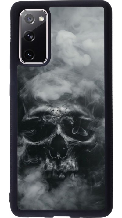 Samsung Galaxy S20 FE 5G Case Hülle - Silikon schwarz Halloween 2024 smoky skull