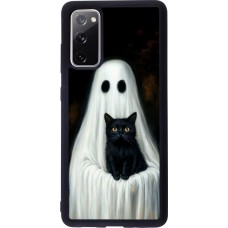 Samsung Galaxy S20 FE 5G Case Hülle - Silikon schwarz Halloween 2025 Ghost with black cat