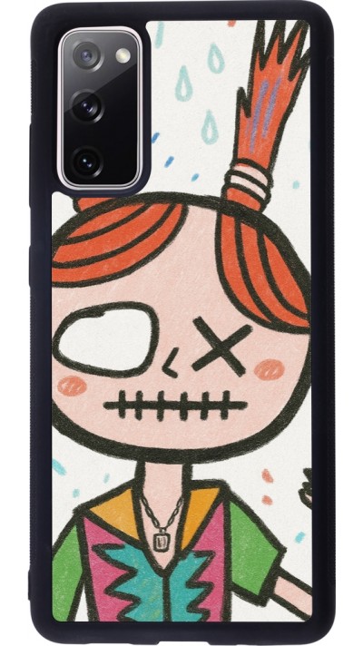 Samsung Galaxy S20 FE 5G Case Hülle - Silikon schwarz Little Girl Sketch