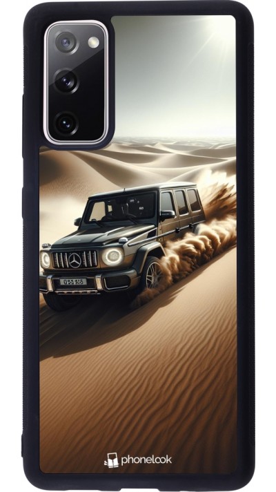 Samsung Galaxy S20 FE 5G Case Hülle - Silikon schwarz Mercedes G Drift Wueste