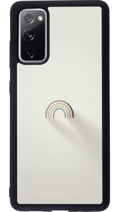 Samsung Galaxy S20 FE 5G Case Hülle - Silikon schwarz Mini Regenbogen Minimal