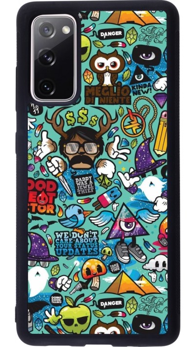 Samsung Galaxy S20 FE 5G Case Hülle - Silikon schwarz Mixed Cartoons Turquoise