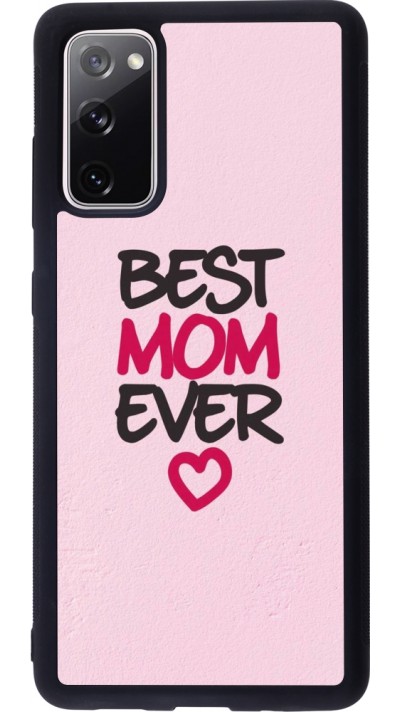 Samsung Galaxy S20 FE 5G Case Hülle - Silikon schwarz Mom 2023 best Mom ever pink