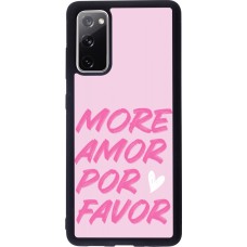 Samsung Galaxy S20 FE 5G Case Hülle - Silikon schwarz More amor porfavor