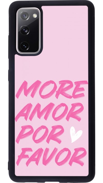 Coque Samsung Galaxy S20 FE 5G - Silicone rigide noir More amor porfavor Coque Samsung Galaxy S20 FE 5G - Silicone rigide noir More amor porfavor