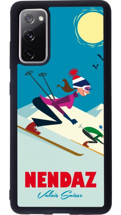Samsung Galaxy S20 FE 5G Case Hülle - Silikon schwarz Nendaz Ski Downhill