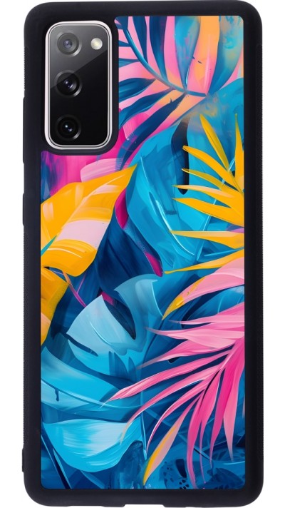 Samsung Galaxy S20 FE 5G Case Hülle - Silikon schwarz Palms Blue