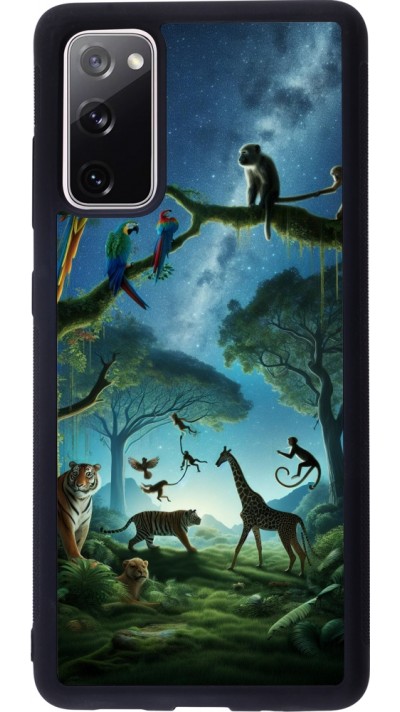 Samsung Galaxy S20 FE 5G Case Hülle - Silikon schwarz Paradies der exotischen Tiere