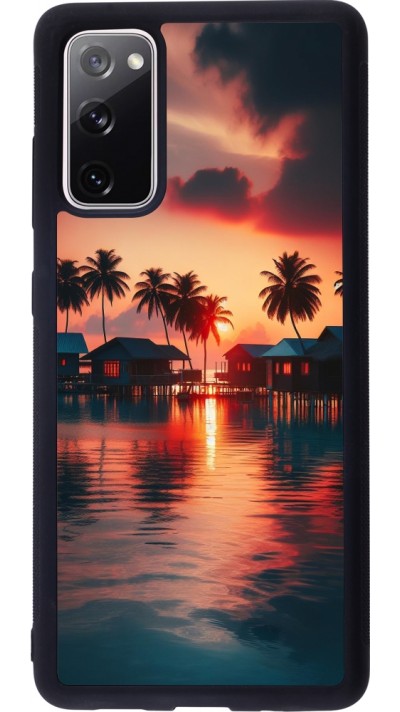 Samsung Galaxy S20 FE 5G Case Hülle - Silikon schwarz Paradies Malediven