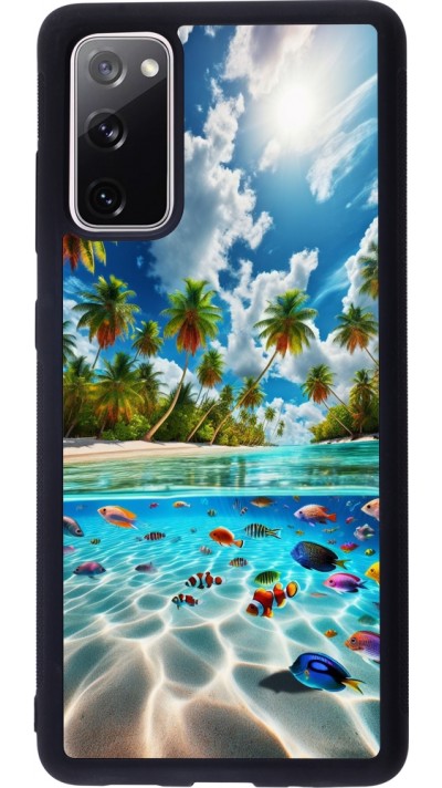Samsung Galaxy S20 FE 5G Case Hülle - Silikon schwarz Strandparadies