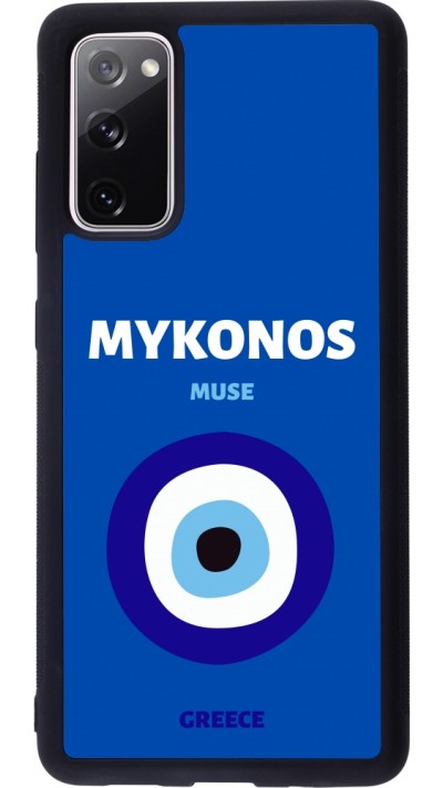 Samsung Galaxy S20 FE 5G Case Hülle - Silikon schwarz Pop Summer Destination Mykonos