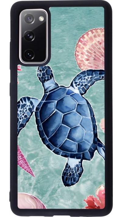 Samsung Galaxy S20 FE 5G Case Hülle - Silikon schwarz Preppy Turtle