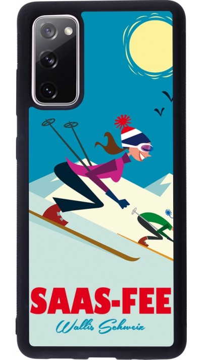 Samsung Galaxy S20 FE 5G Case Hülle - Silikon schwarz Saas-Fee Ski Downhill